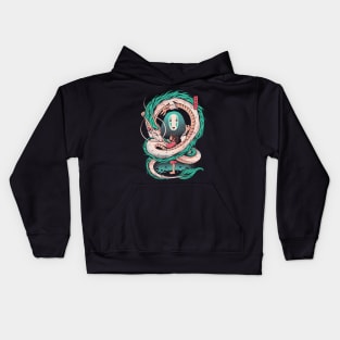 The girl and the dragon Kids Hoodie